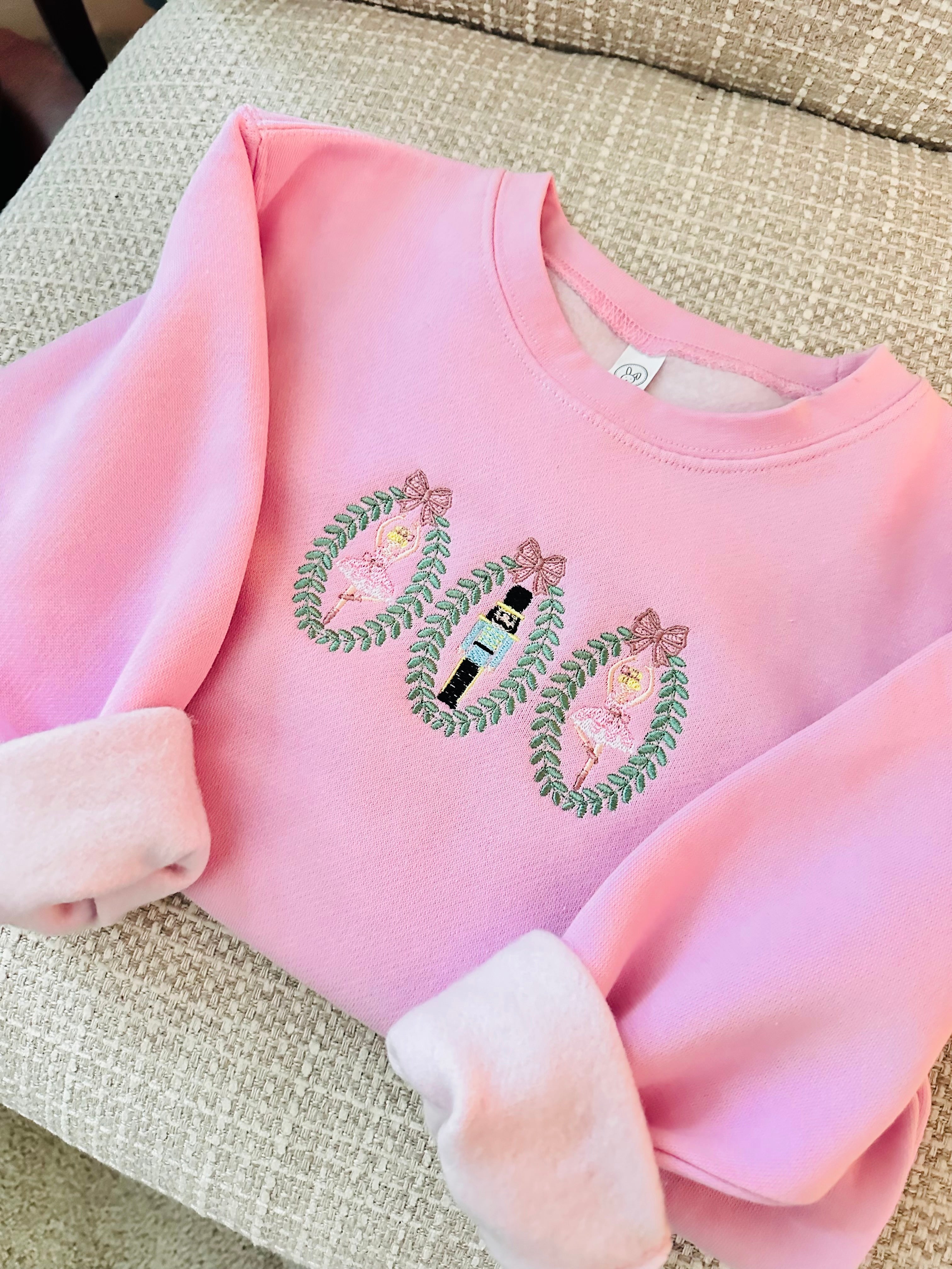 Nutcracker Wreath Sweatshirt kids