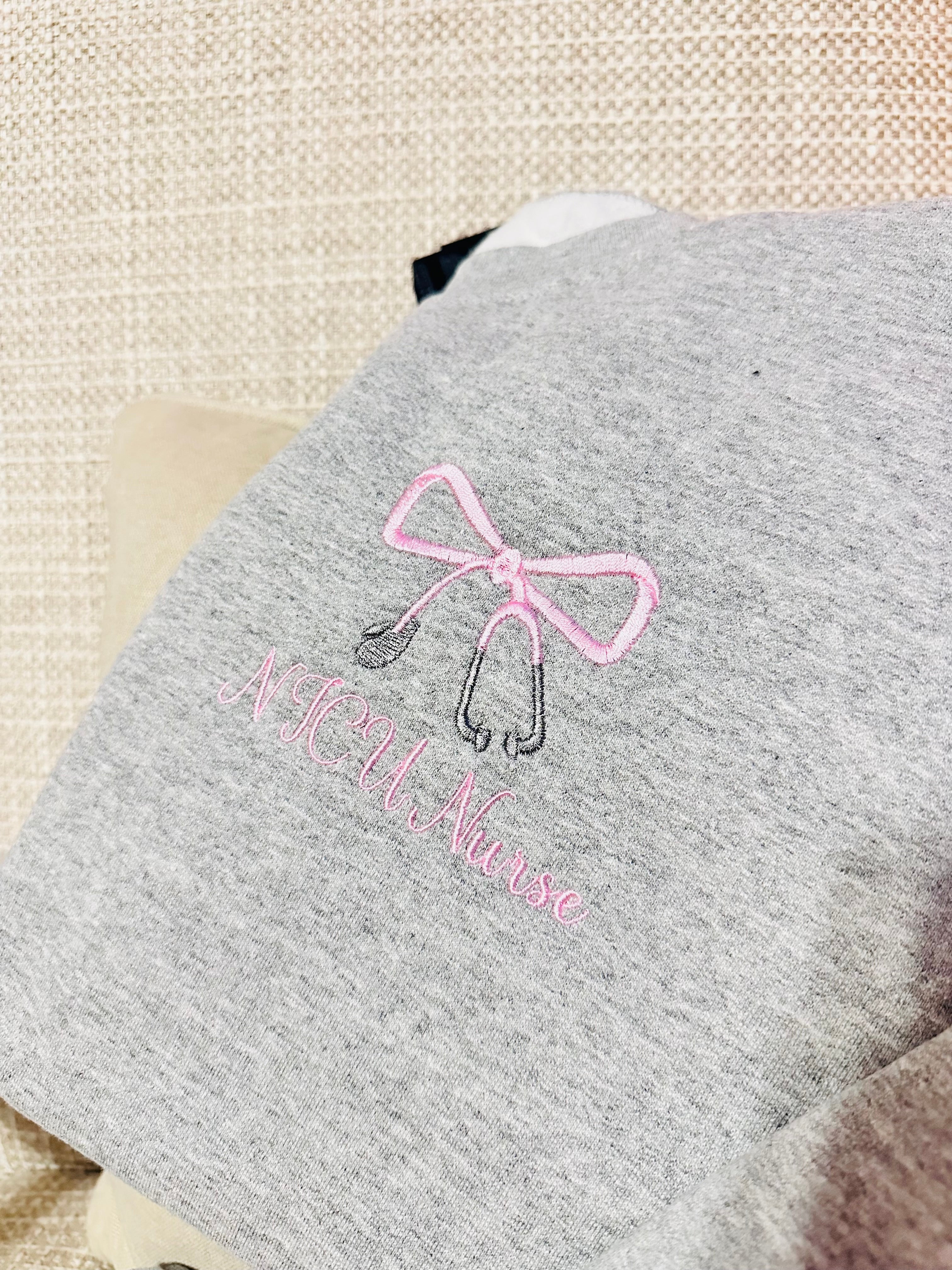 Bow Stethoscope Sweatshirt