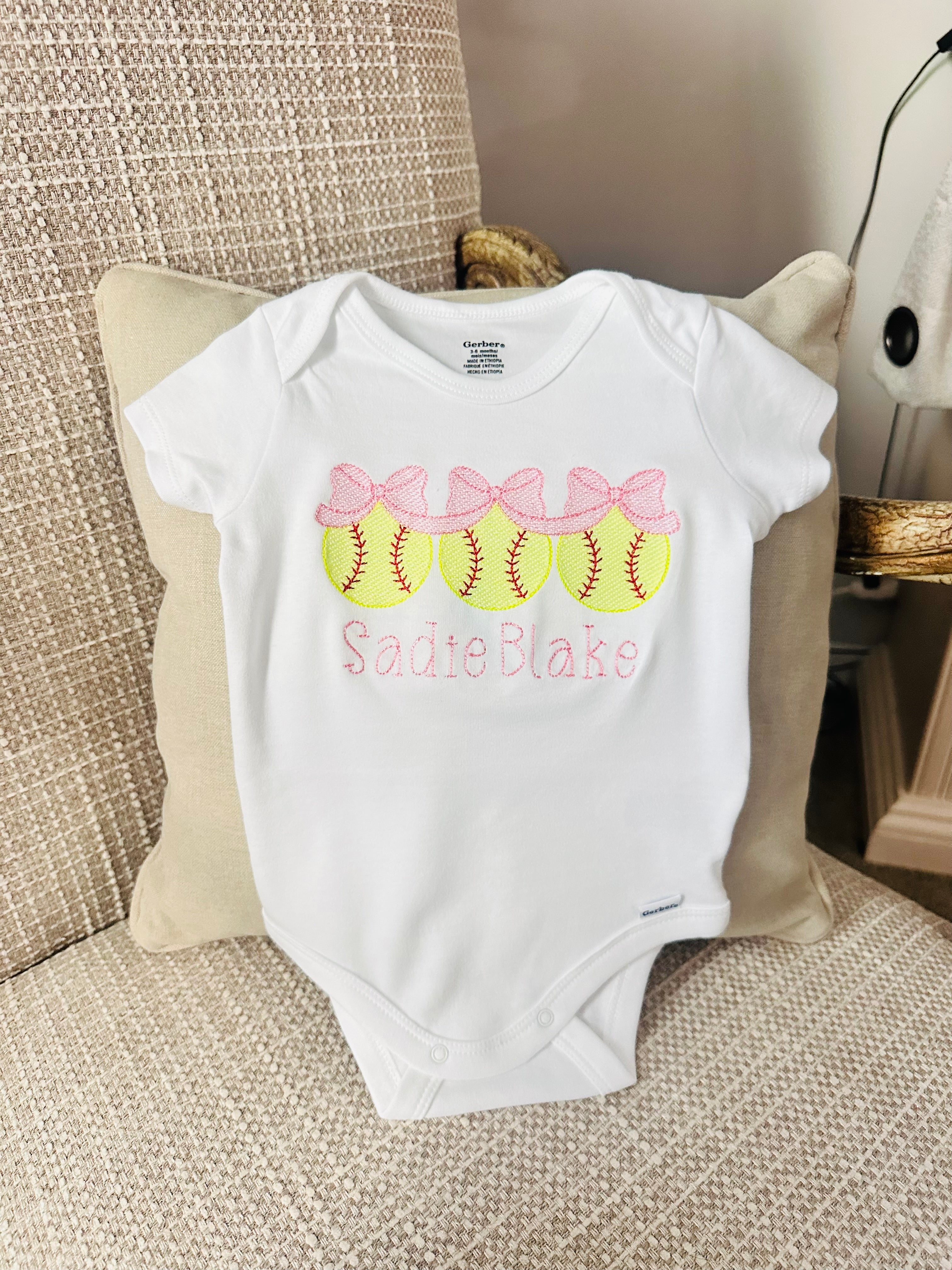 Softball Onesies