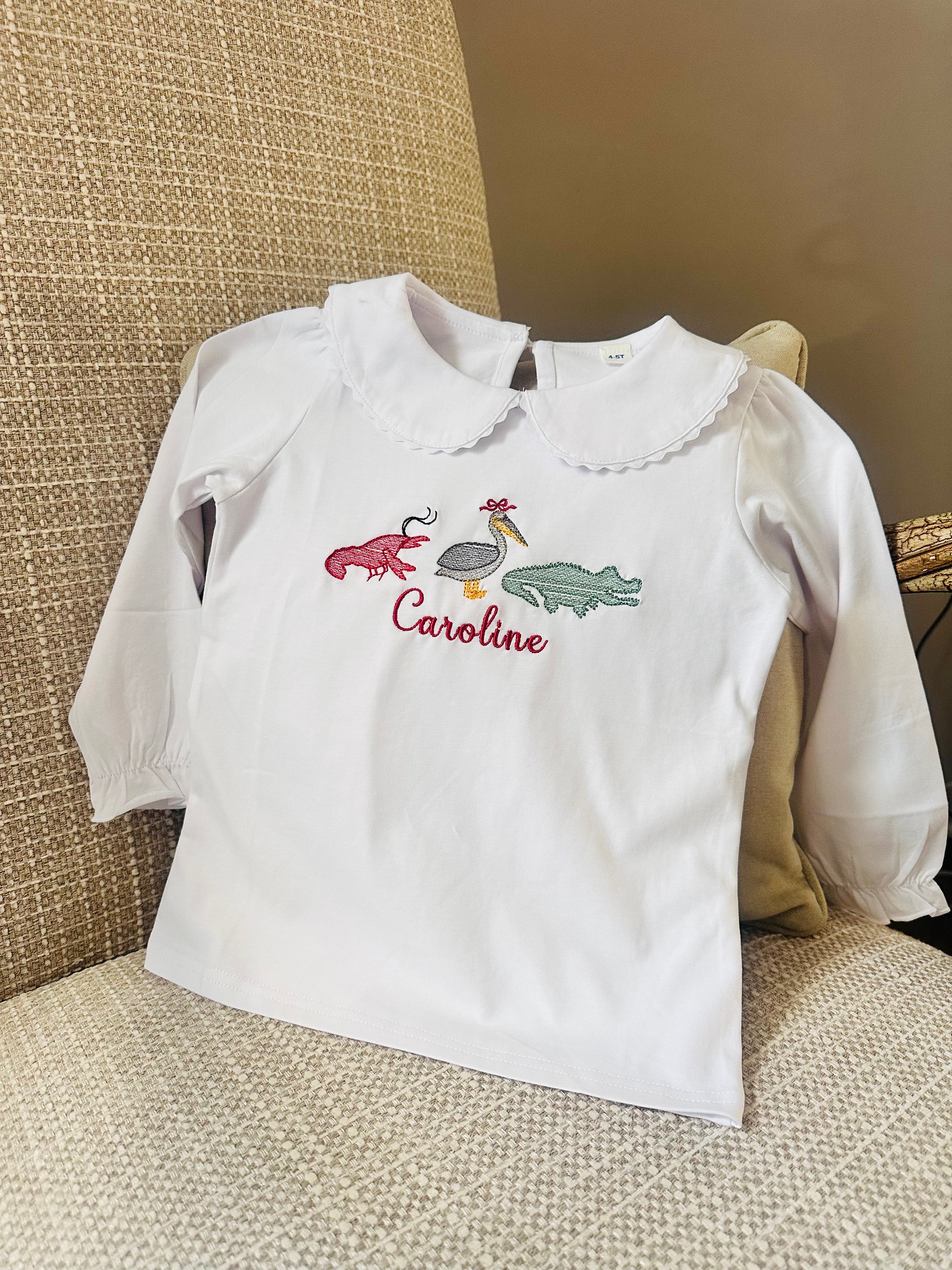 Scalloped BAYOU shirt