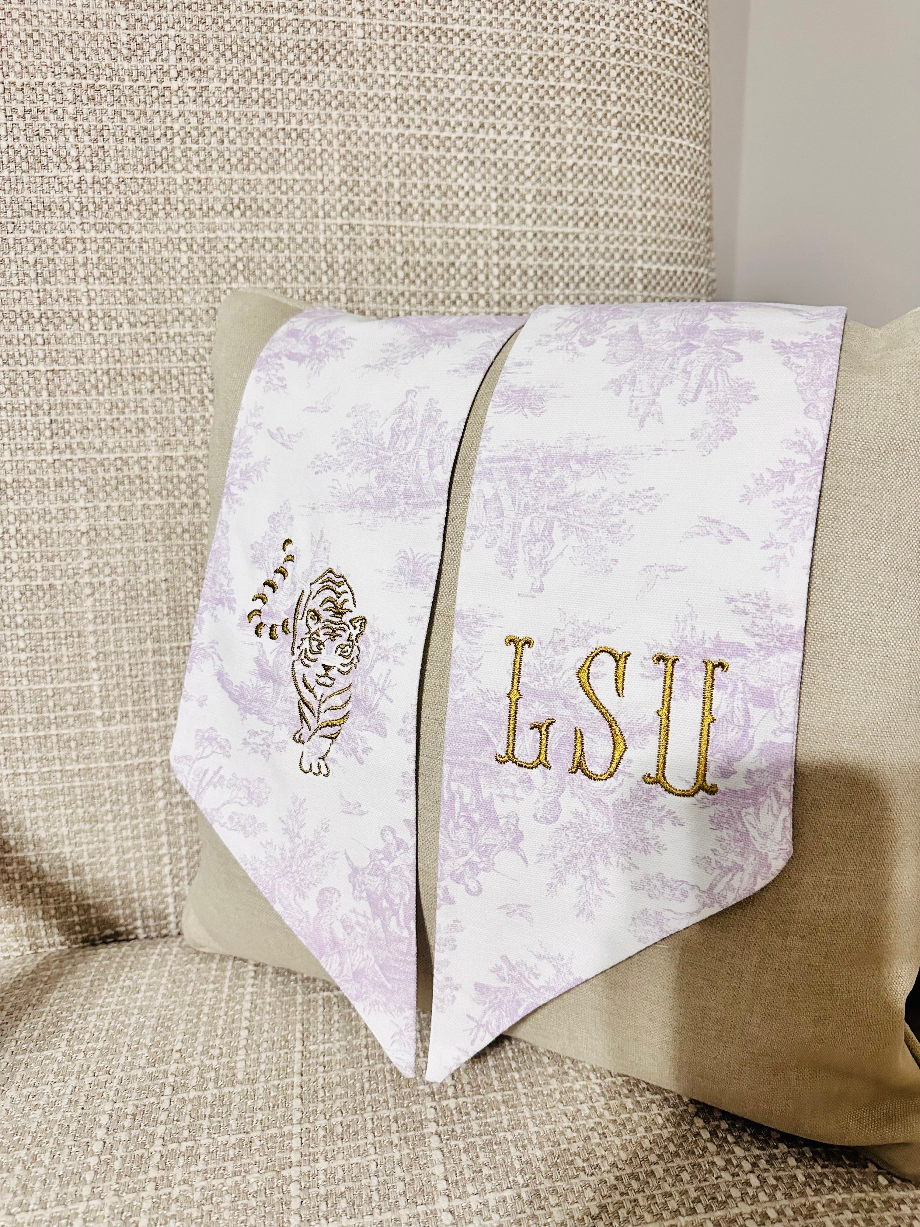 LSU Toile Sash