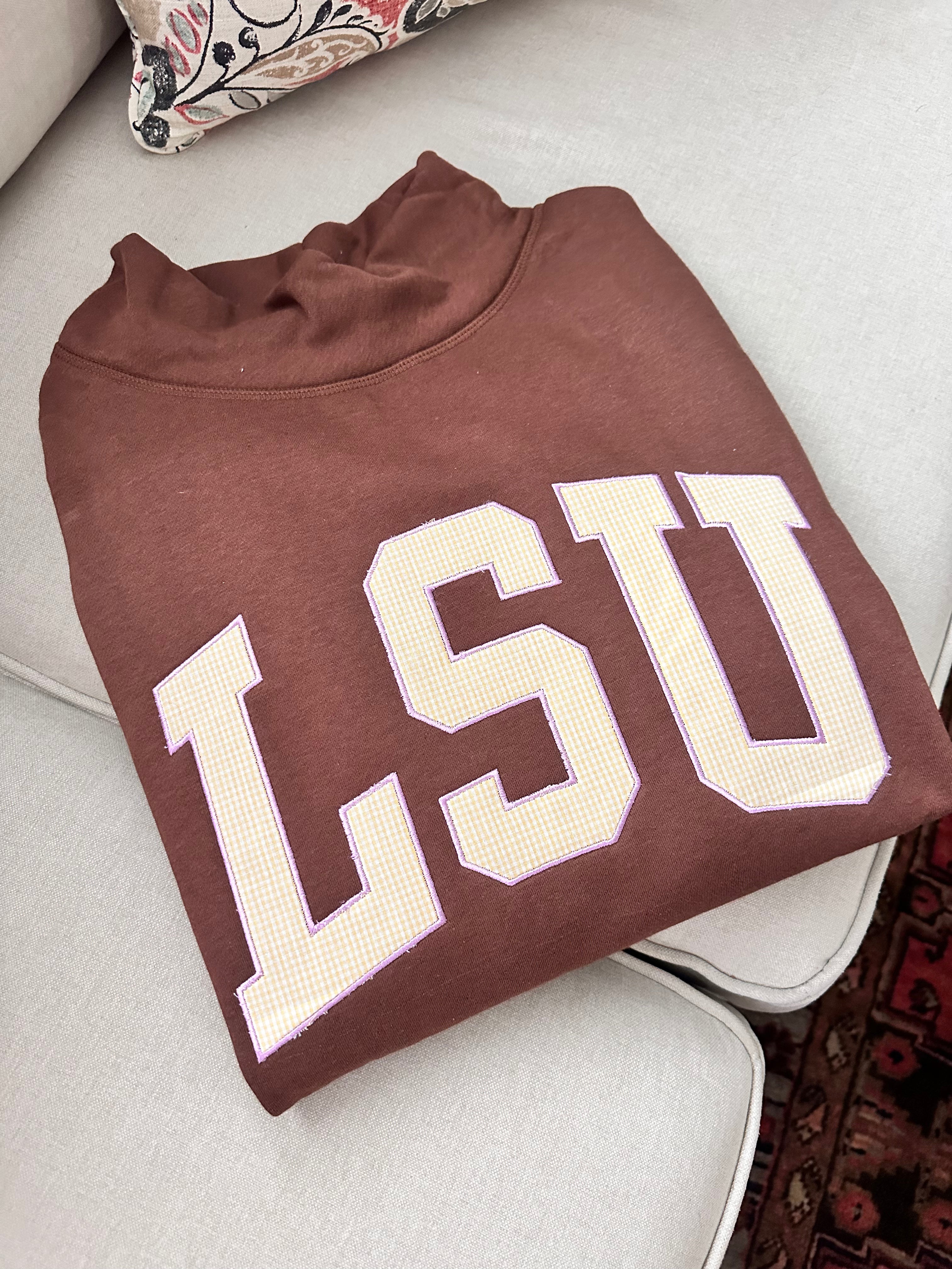 Chocolate LSU Mockneck